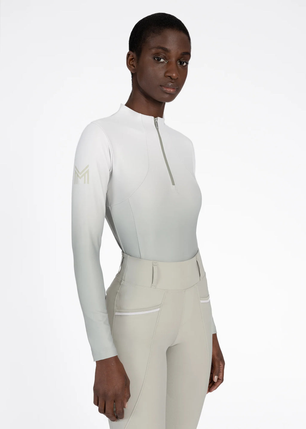 Maximilian Ombré Long Sleeve Base Layer - Laurel/Glacier, XL image