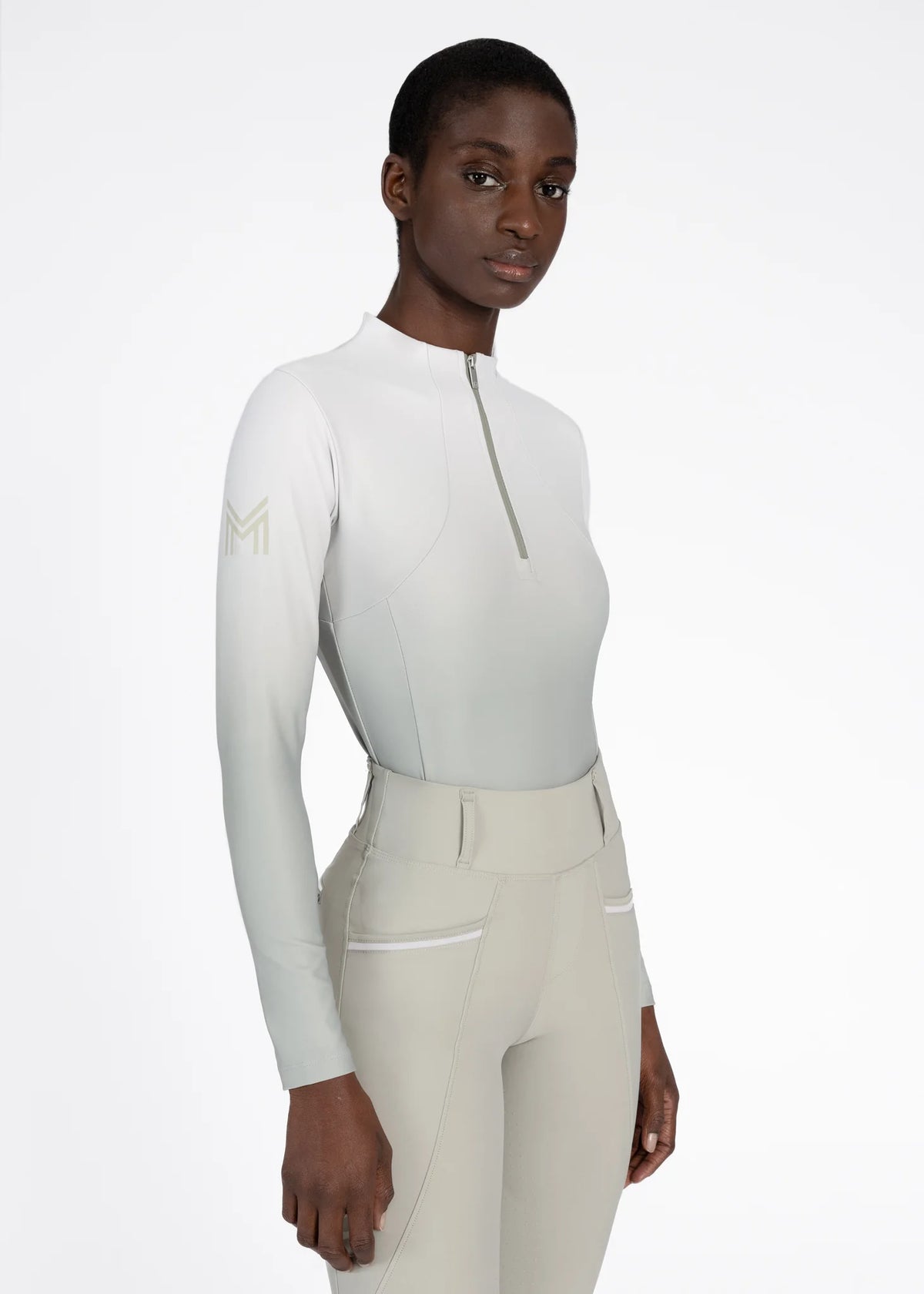 Maximilian Ombré Long Sleeve Base Layer - Laurel/Glacier, XL image