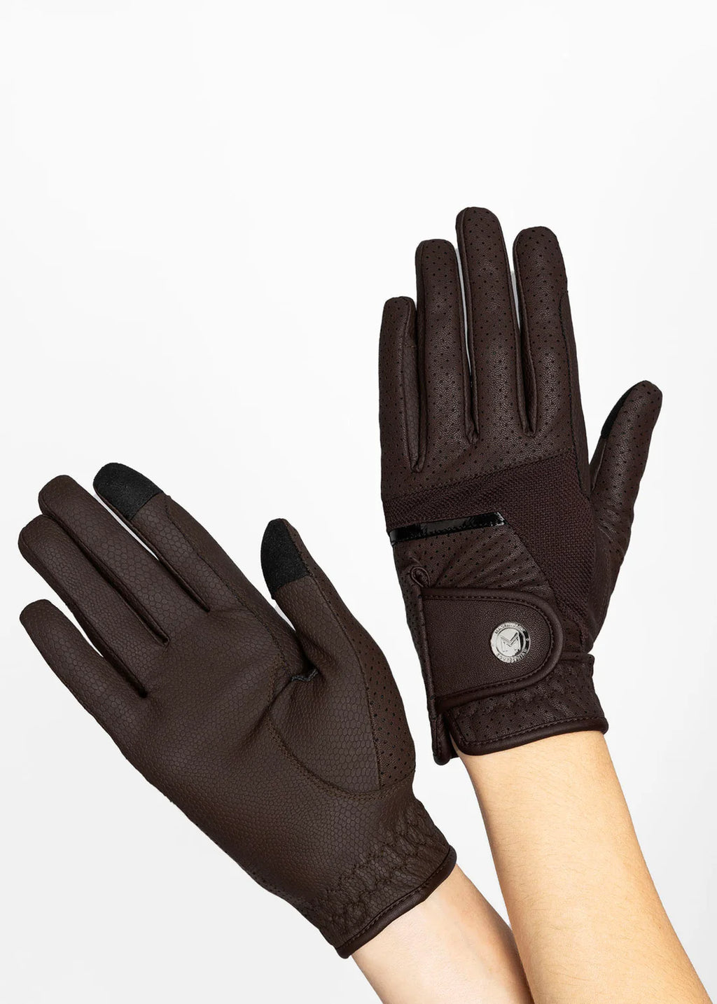Maximilian Max Riding Gloves - Chocolate, 8 image