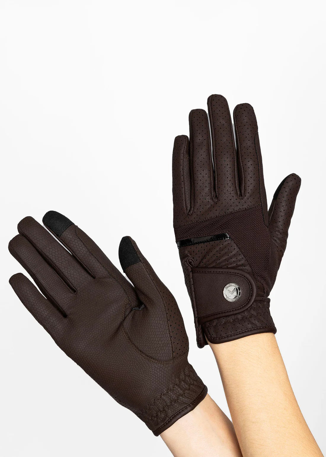 Maximilian Max Riding Gloves - Chocolate, 8 image