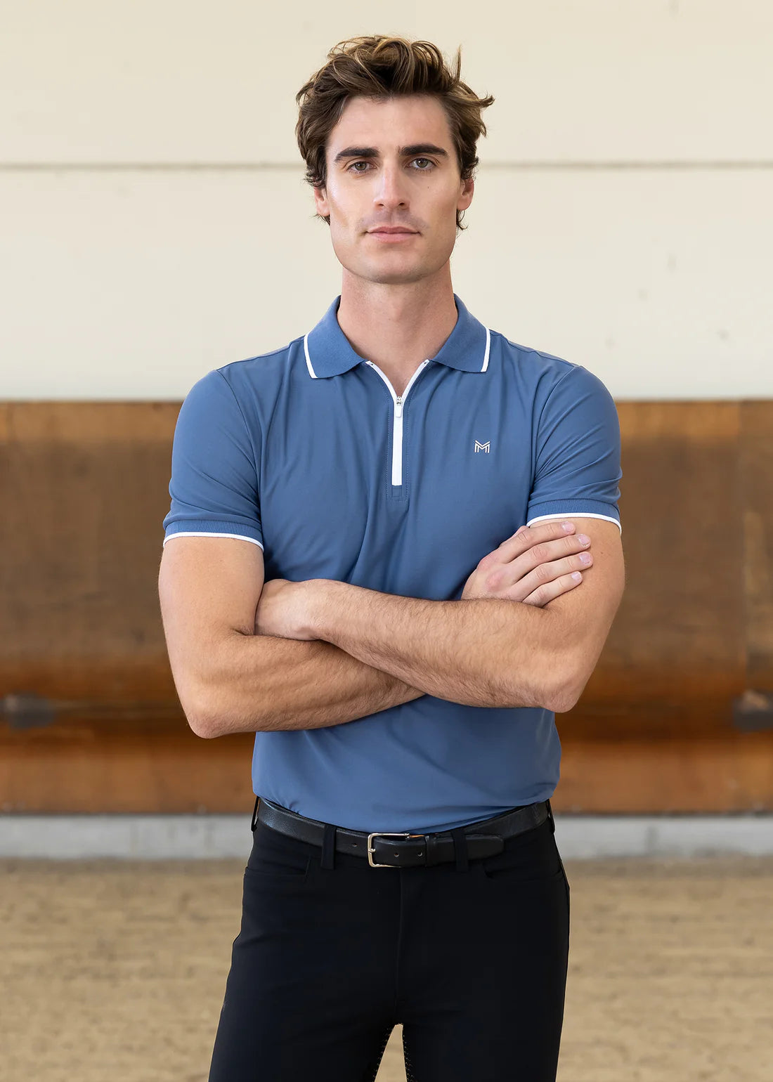 Core Polo Shirt - Dusty Blue, L image