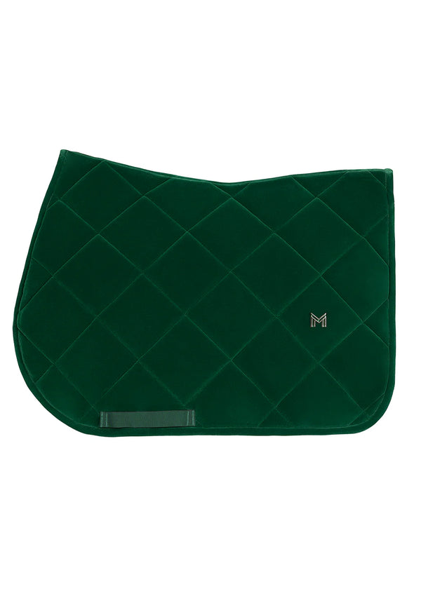 Maximilian Velvet Jumping Saddle Pad - Jade