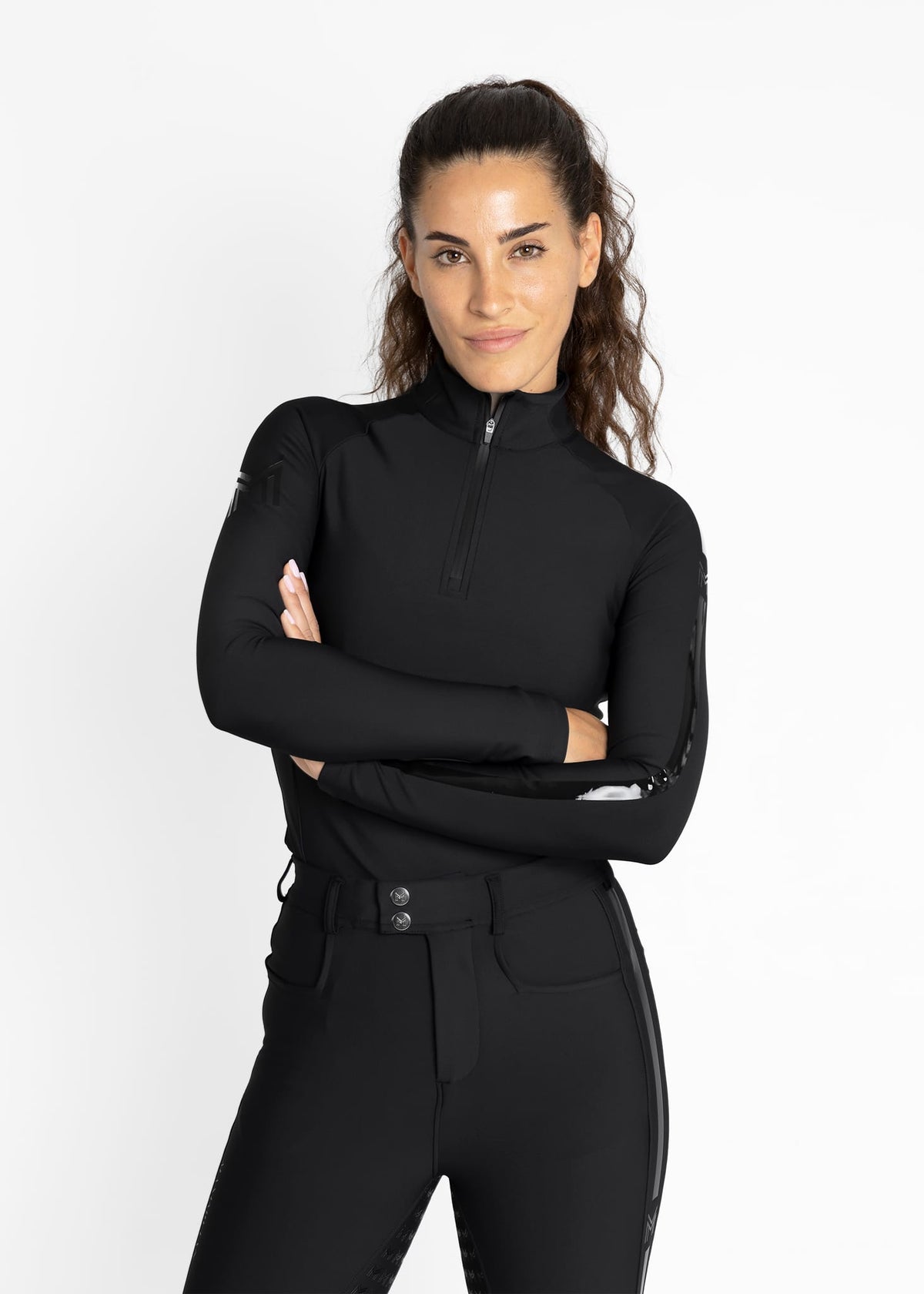 Maximilian Long Sleeve Reflection Base Layer - Black, XXS image