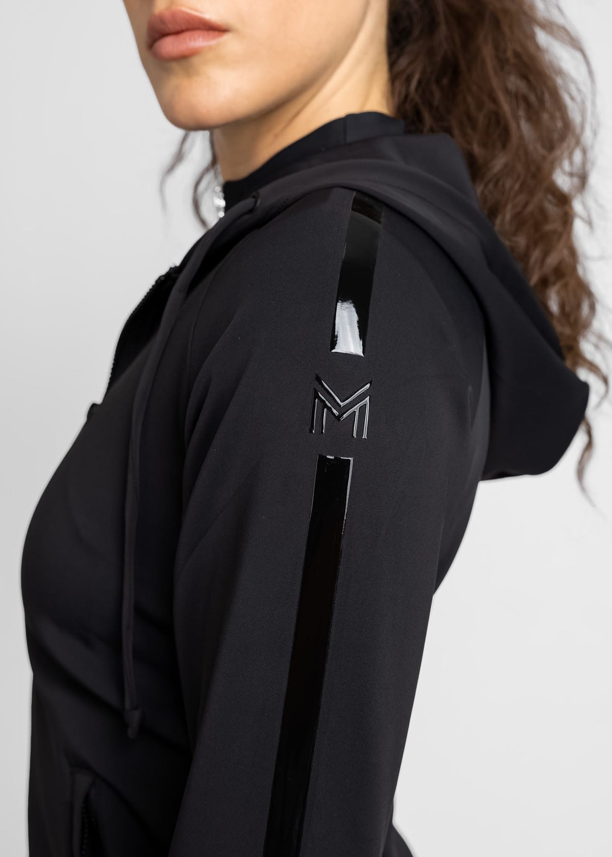 Maximilian Reflection Zip Hoodie - Black, L image