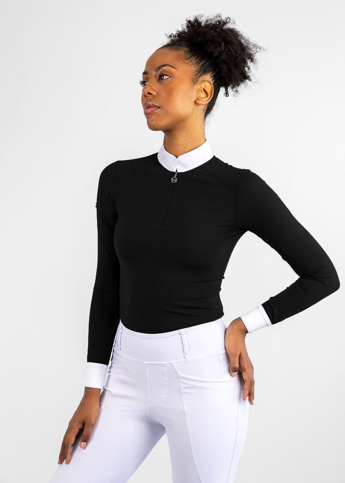 Maximilian Long Sleeve Air Show Shirt - Black, M image