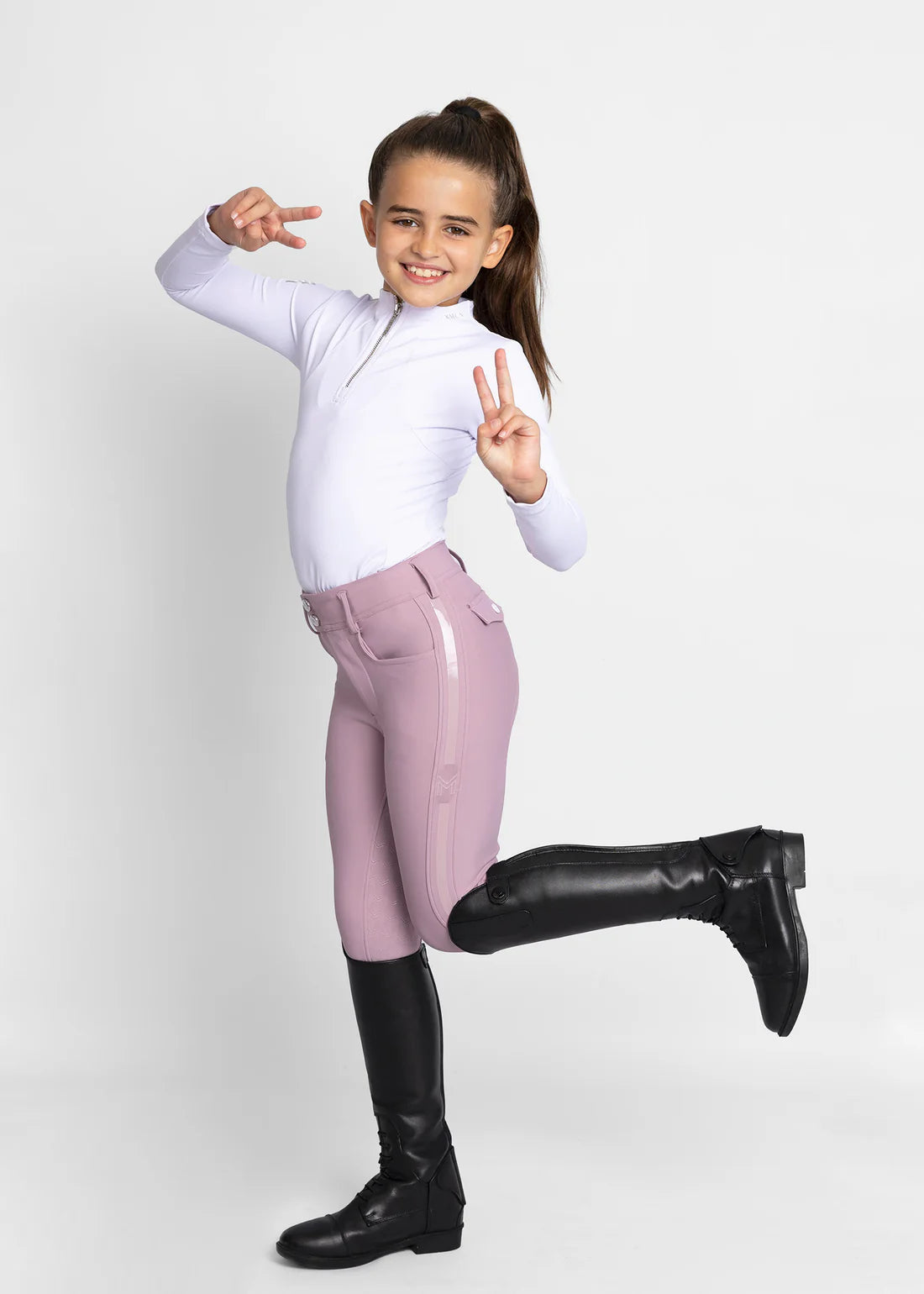 Maximilian YR Reflection Breeches - Mauve, 2XS (145-155cm) image