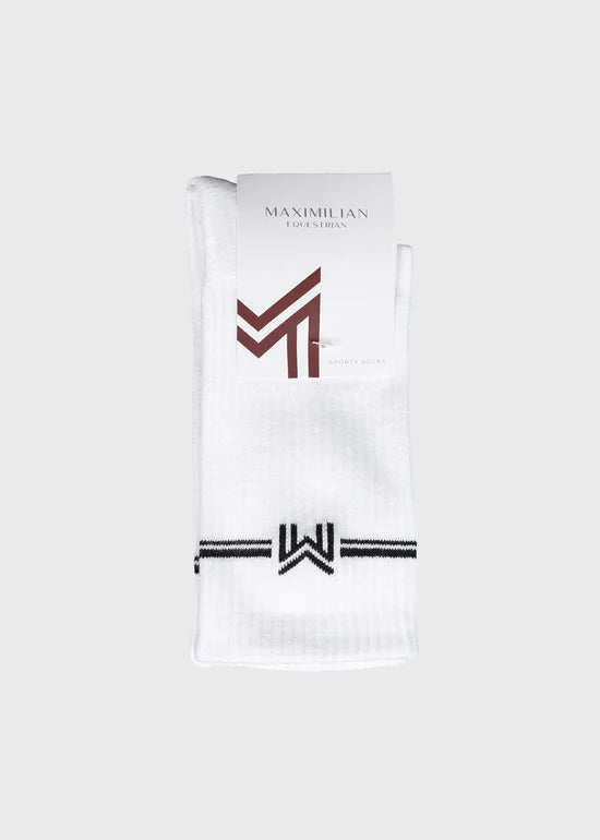 Maximilian Rise Sports Socks (White) image 2