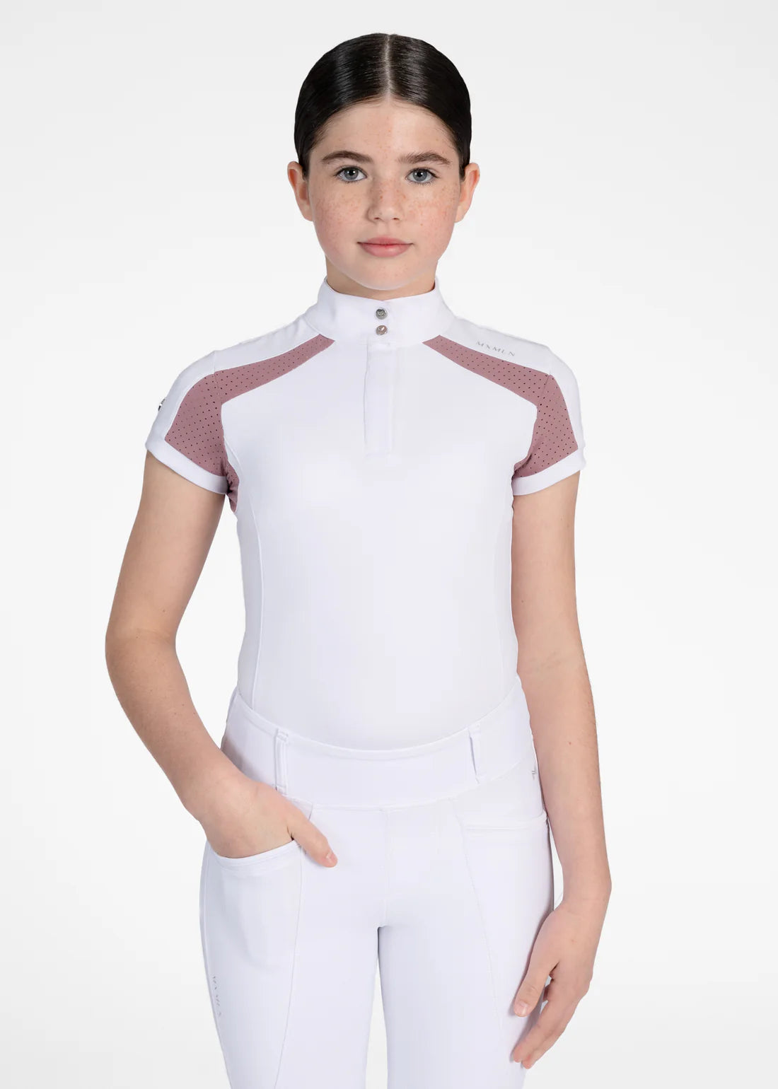 YR Aveen Show Shirt - white/mauve, 2XS (145-155cm) image