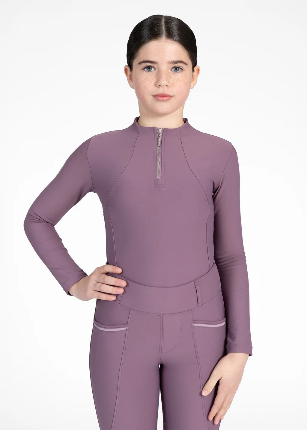 Maximilian YR Long Sleeve Base Layer - plum, 2XS (145-155cm) image