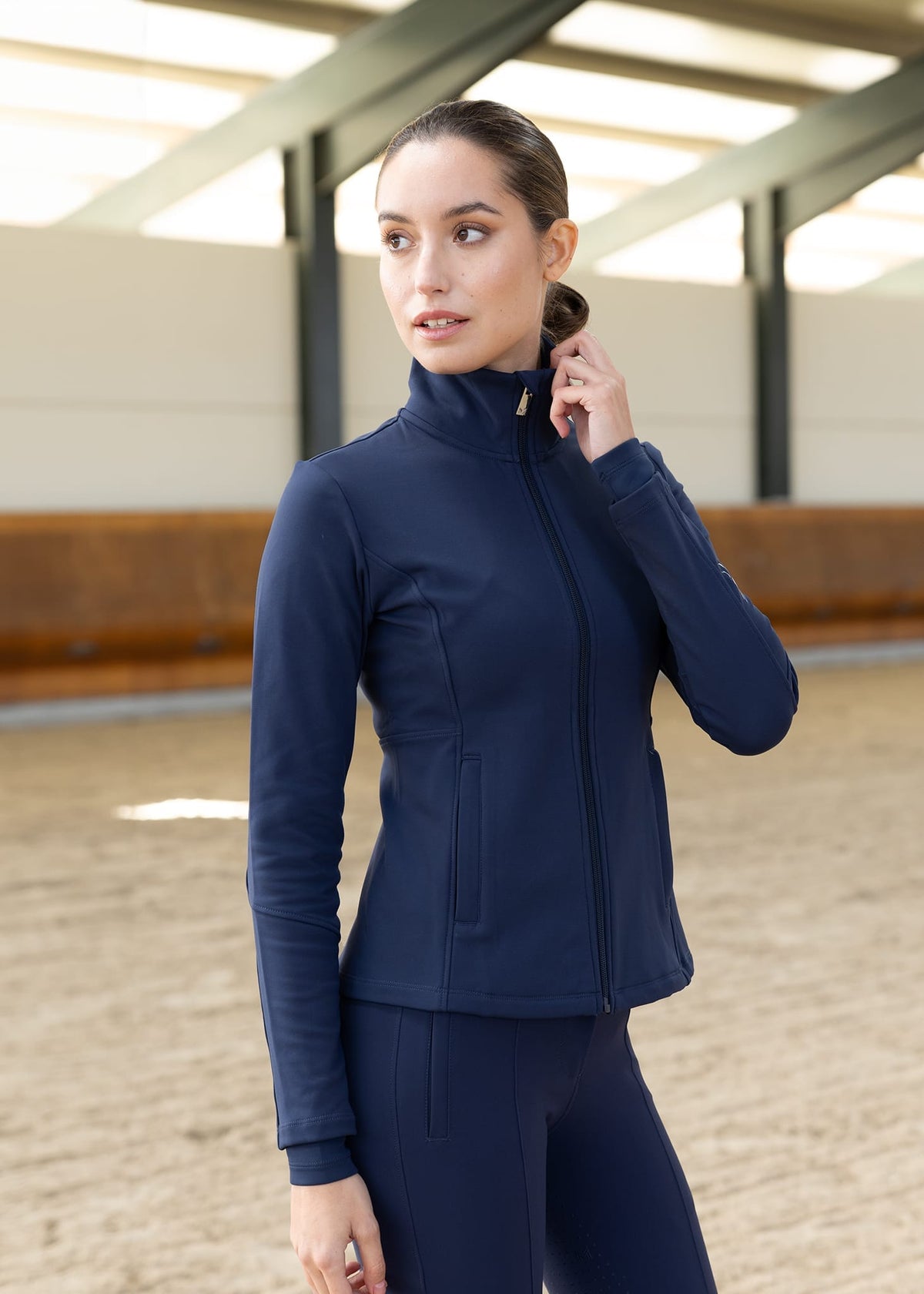 Maximilian Fleeced Vera Jacket - Navy, L image