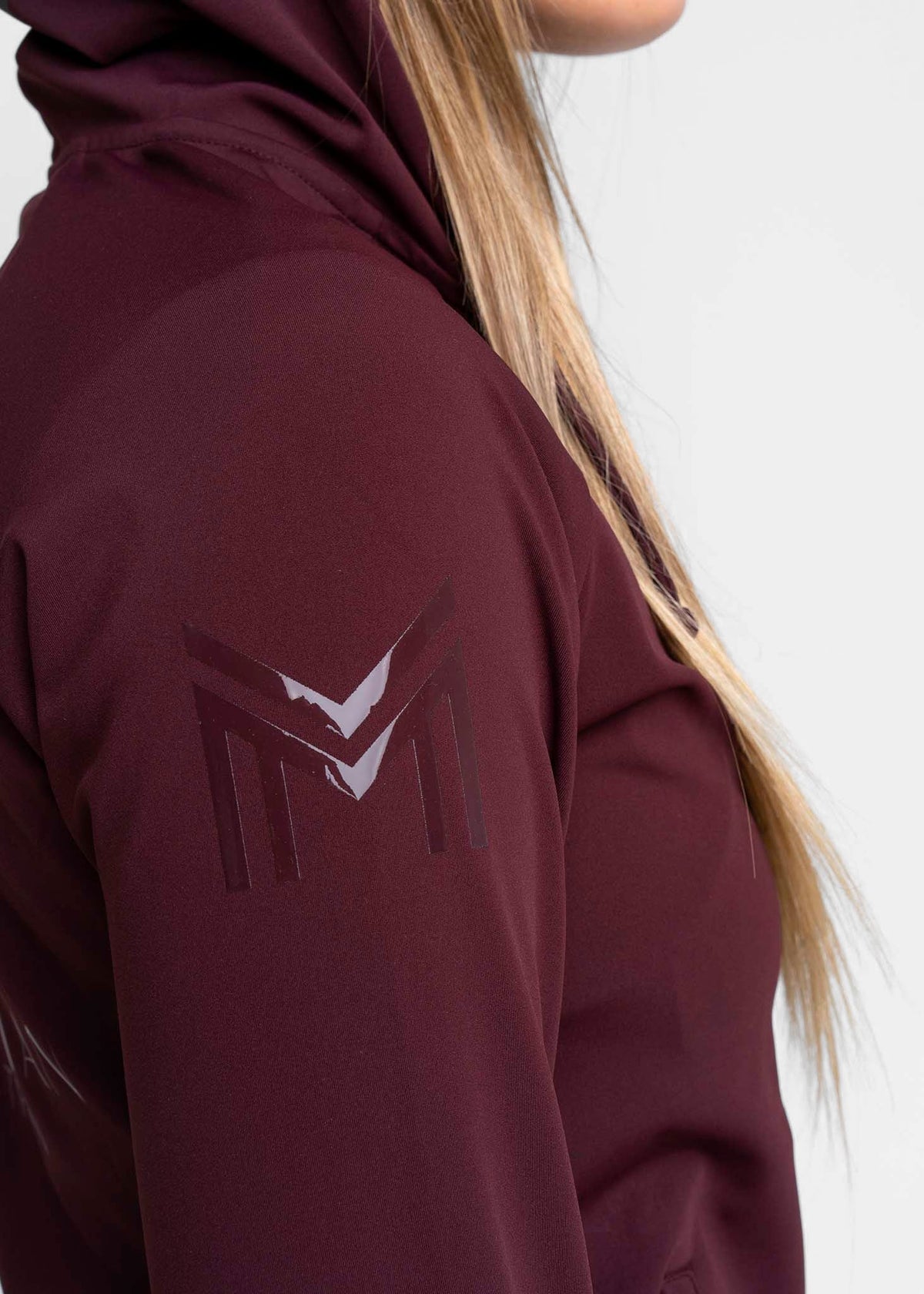 Maximilian Reflection Zip Hoodie - Burgundy, S image