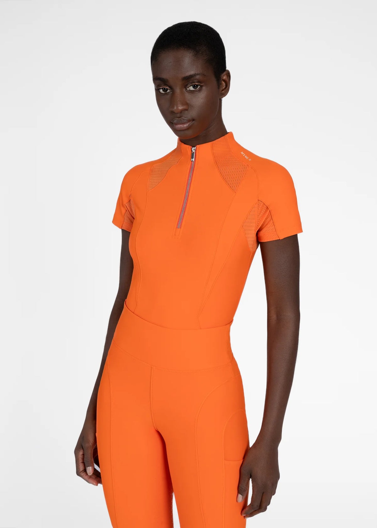 Maximilian Frame Short Sleeve Base Layer - Tangerine, S image