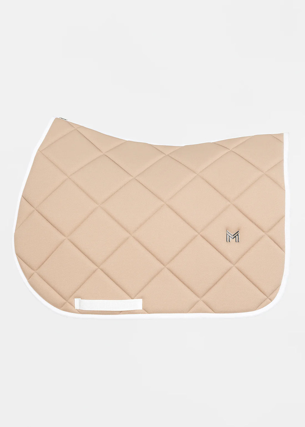 Maximilian Jumping Crew Saddle Pad - Beige/White, Full image