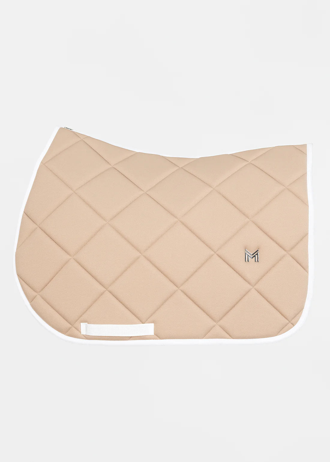 Maximilian Jumping Crew Saddle Pad - Beige/White, Full image