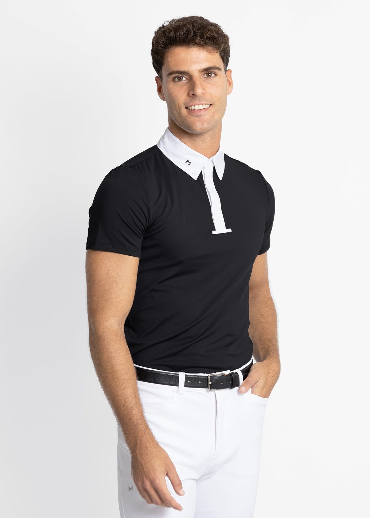 Maximilian Active Short Sleeve Competition Shirt - Black, XS image