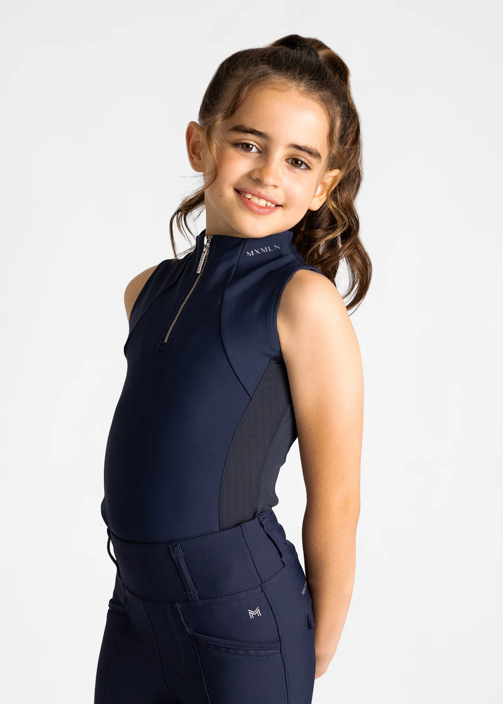 Maximilian YR Sleeveless Base Layer - Navy, 2XS (145-155cm) image