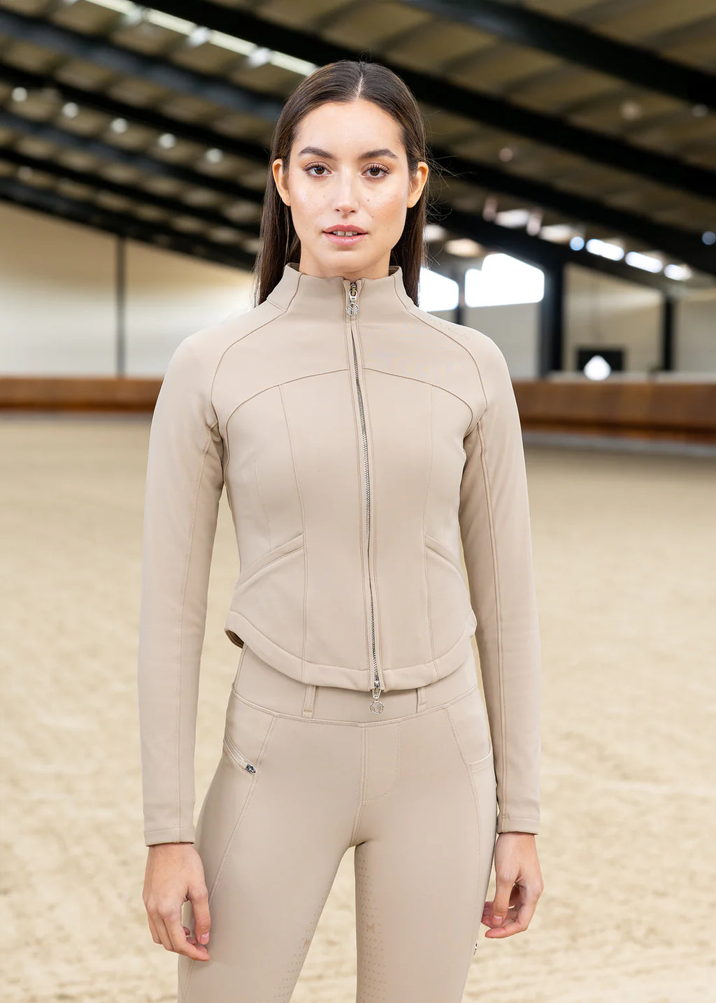 Maximilian Fleeced Contour Jacket - Beige, L image