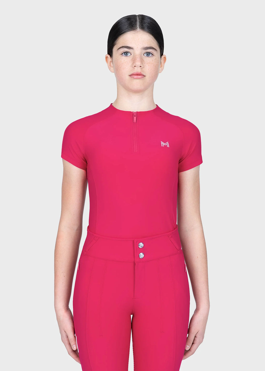 Maximilian YR Nora Short Sleeve Base Layer - 2XS (145-155cm), Cranberry image