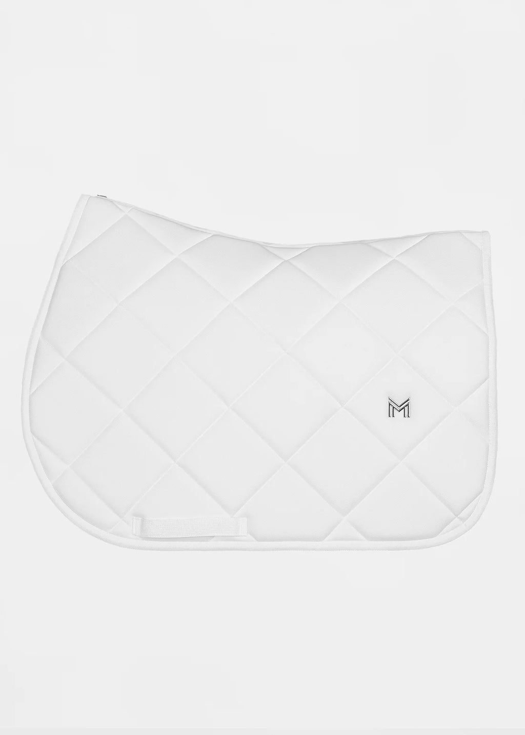 Maximilian Jumping Crew Saddle Pad - White, Full image