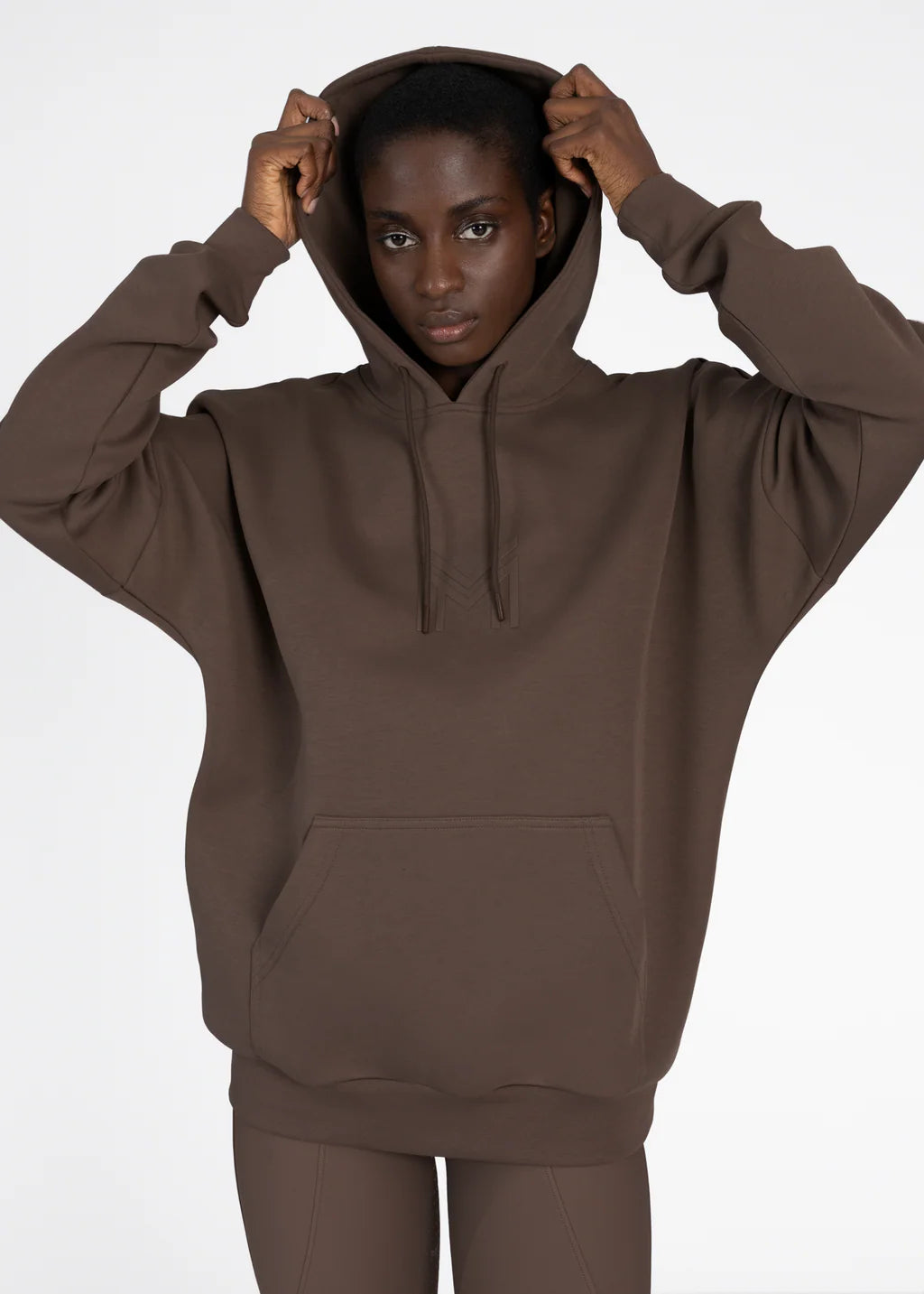 Maximilian Women Icon Oversized Hoodie - Mocha, XS image
