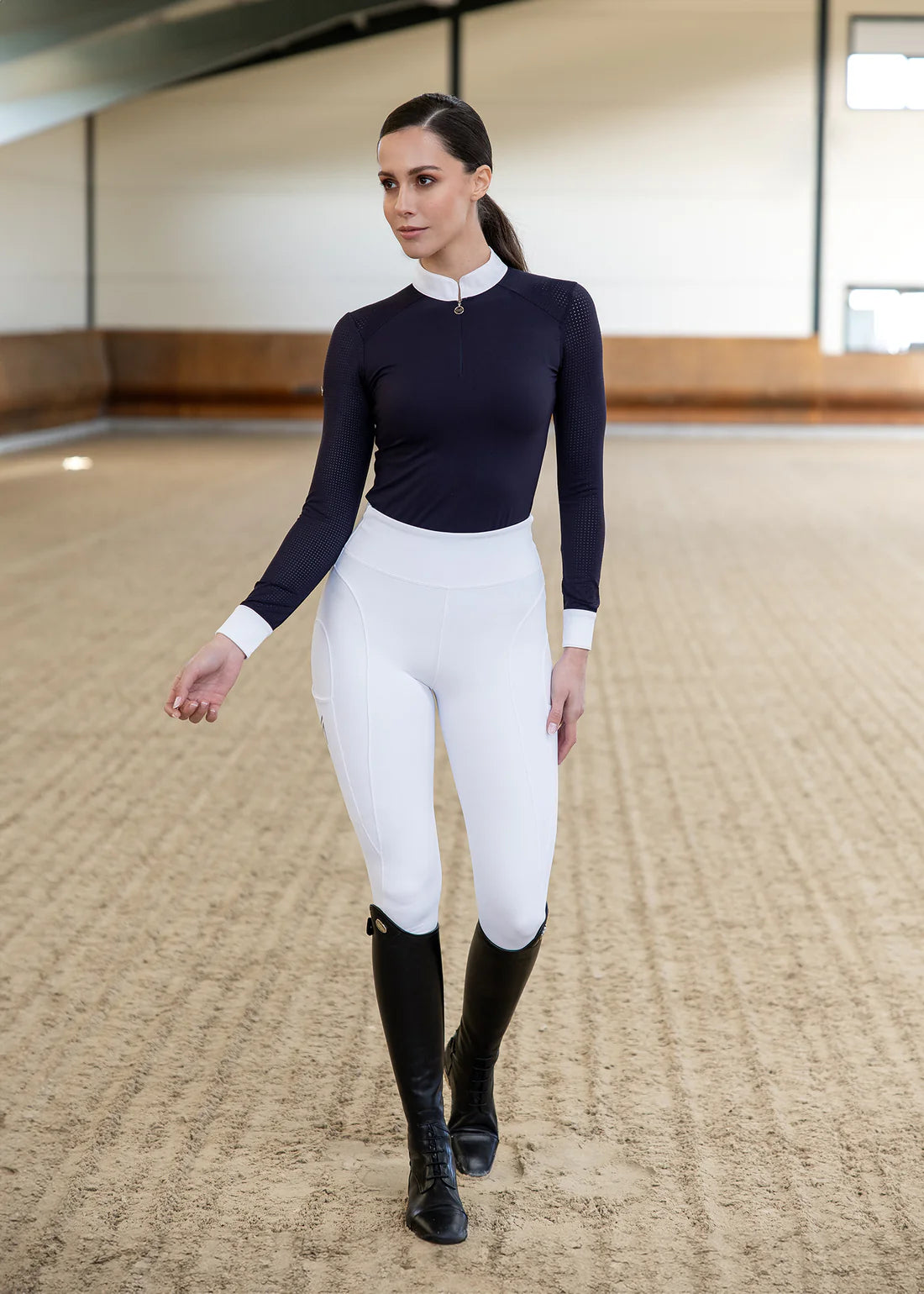 Maximilian Outline Riding Leggings (White) image 10