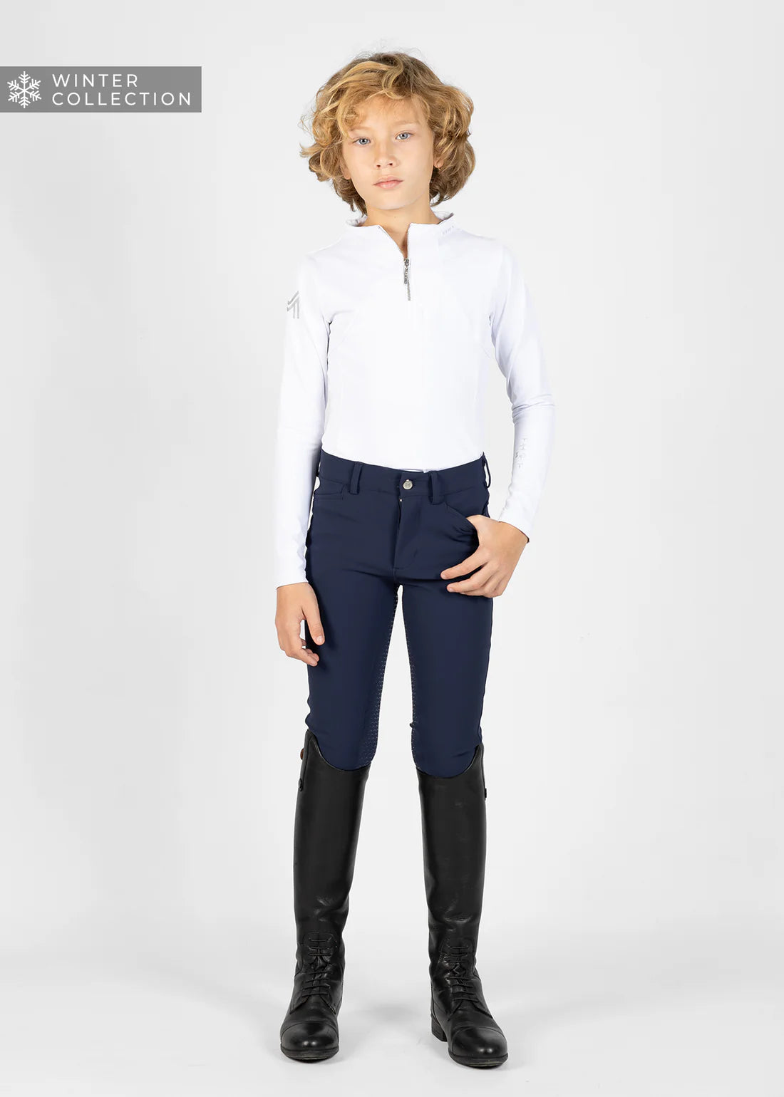 YR Winter Performance Breeches - Navy, 3XS (135-145cm) image