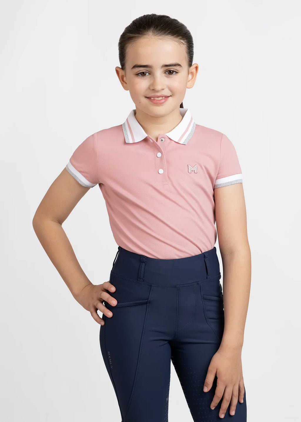 YR Glint Polo Shirt - Blossom, 3XS (135-145cm) image