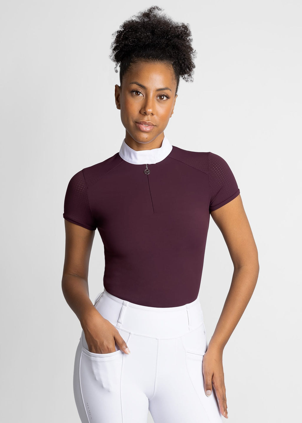 Maximilian Short Sleeve Air Show Shirt - Mulberry, XXS image