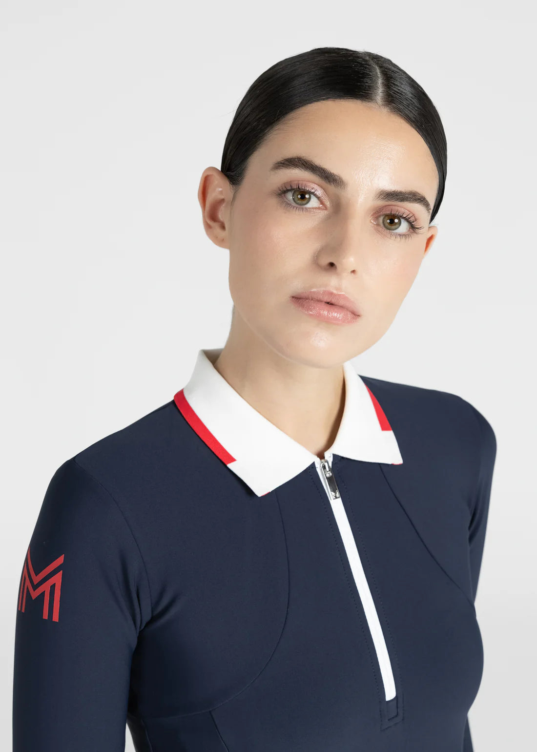 Maximilian Concept Polo Shirt Long Sleeve - Navy, M image