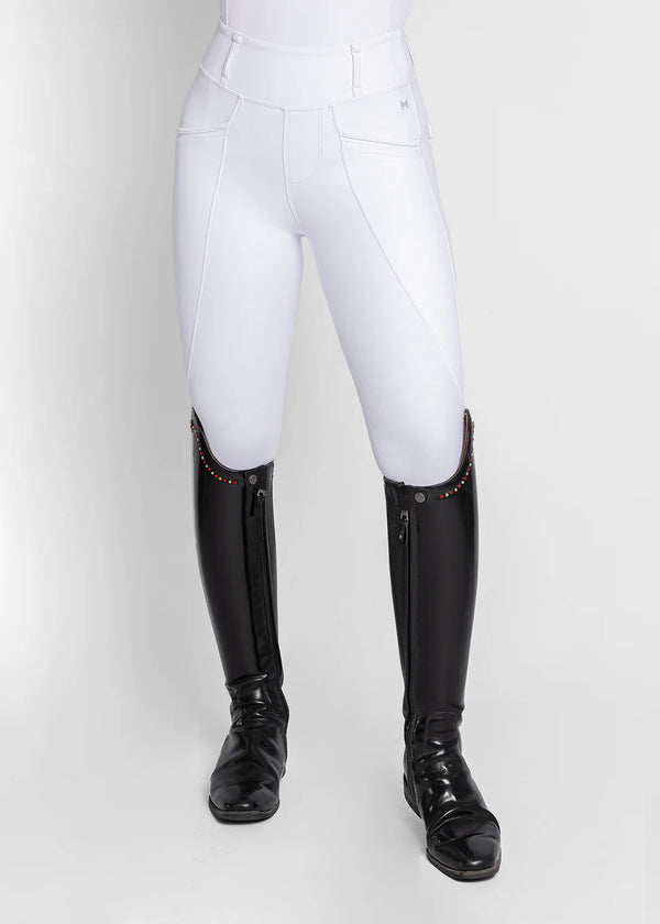 Maximilian Pro Riding Leggings - White