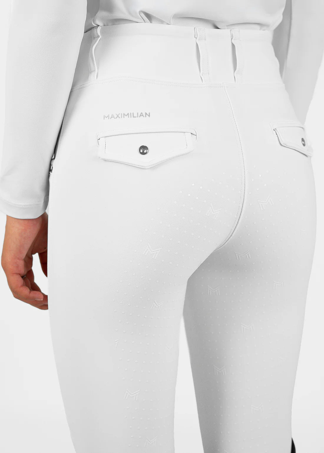 Maximilian YR Pro Riding Leggings (White) image 5