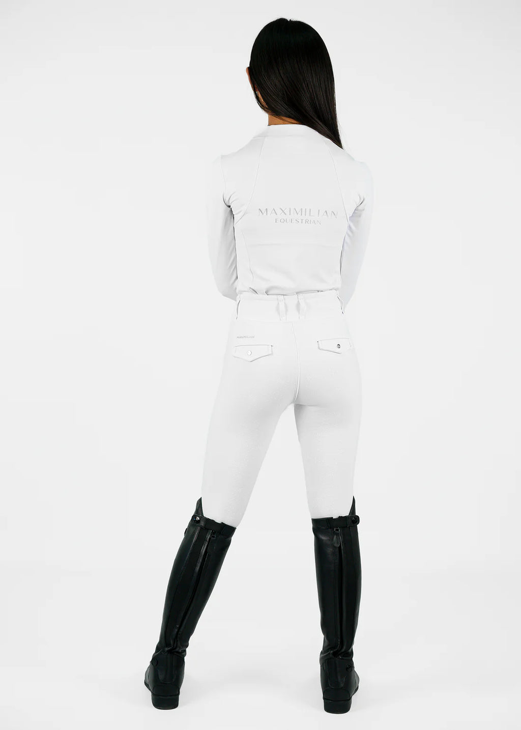 Maximilian YR Pro Riding Leggings (White) image 4