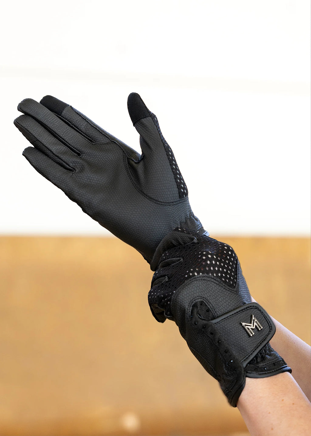 Maximilian Ava Riding Gloves - 6, Black image