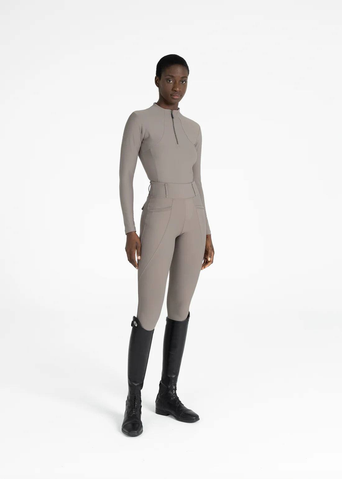 Maximilian Pro Riding Leggings - Taupe, XS image