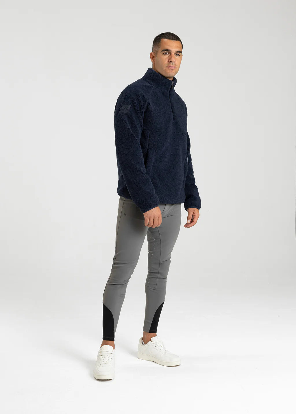 Men Clan Teddy Halfzip (Navy) image 3