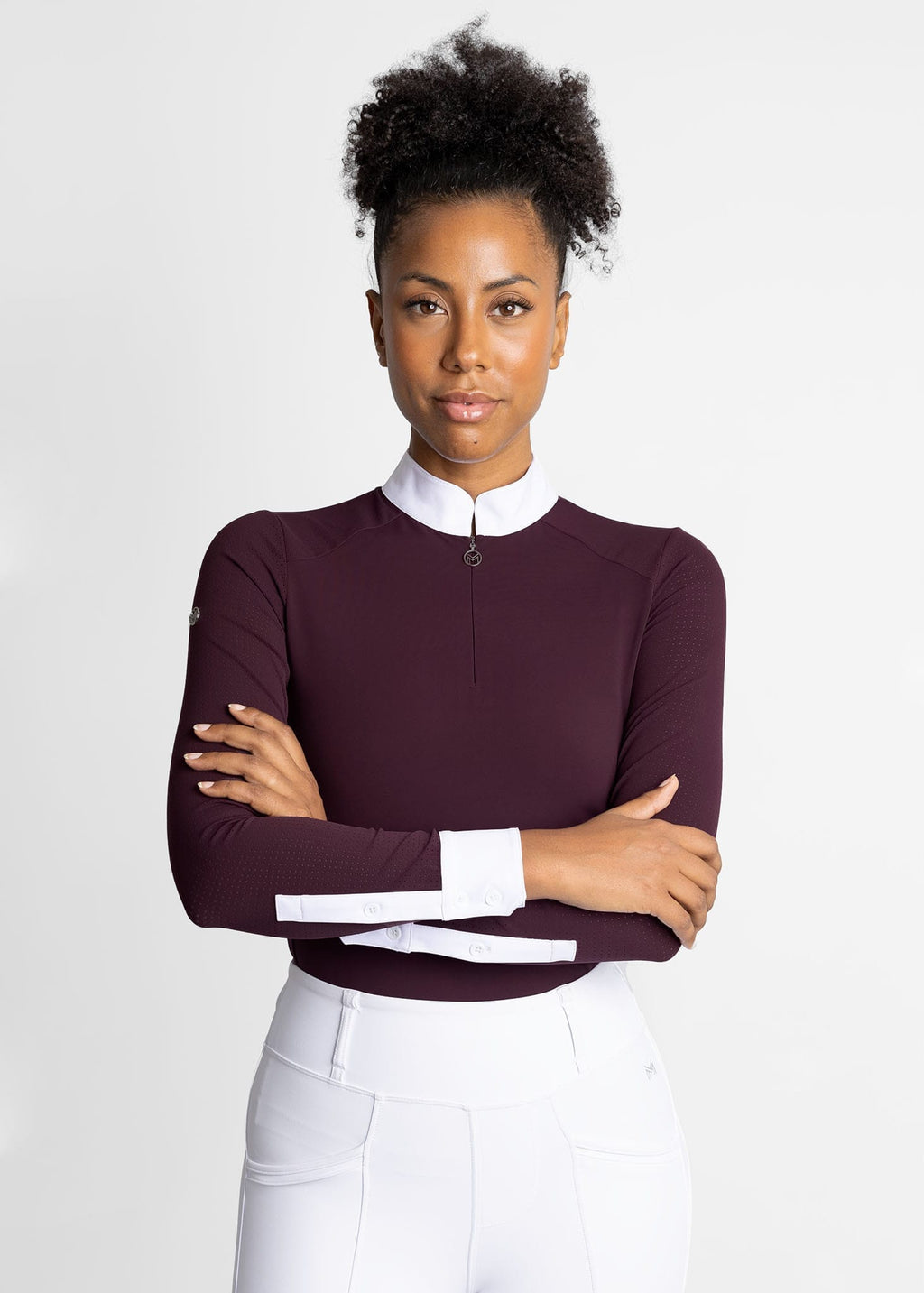 Maximilian Long Sleeve Air Show Shirt - Mulberry, XS image