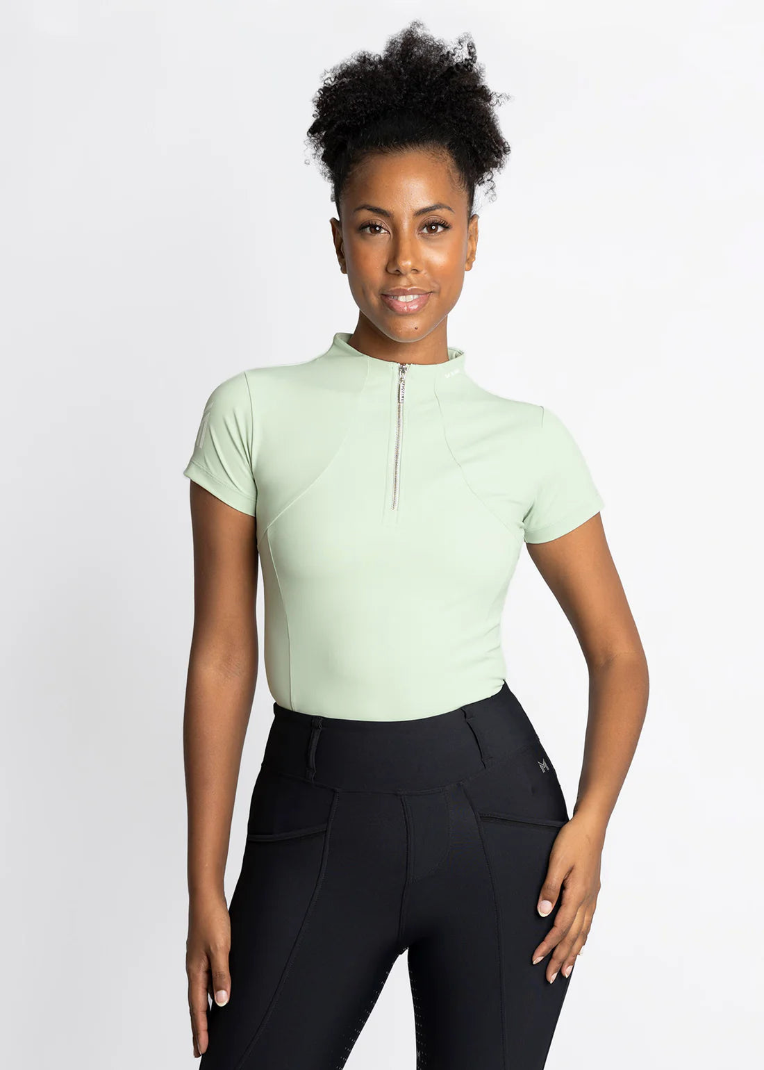 Maximilian Short Sleeve Base Layer - Sage Green, S image