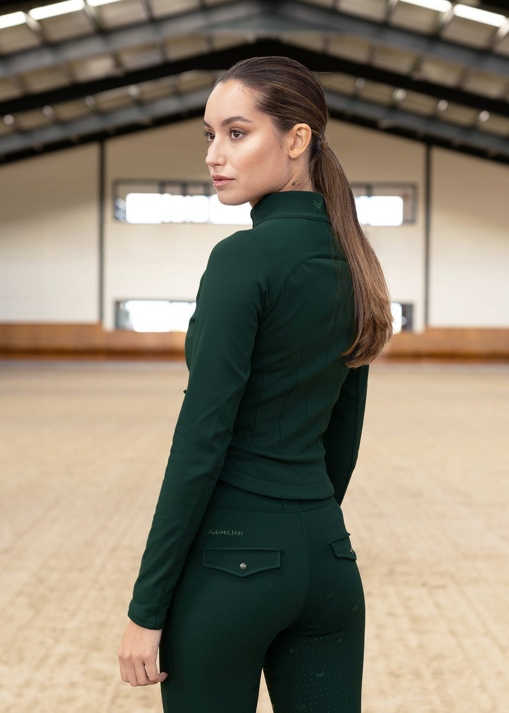 Maximilian Fleeced Vera Jacket - Emerald, M image