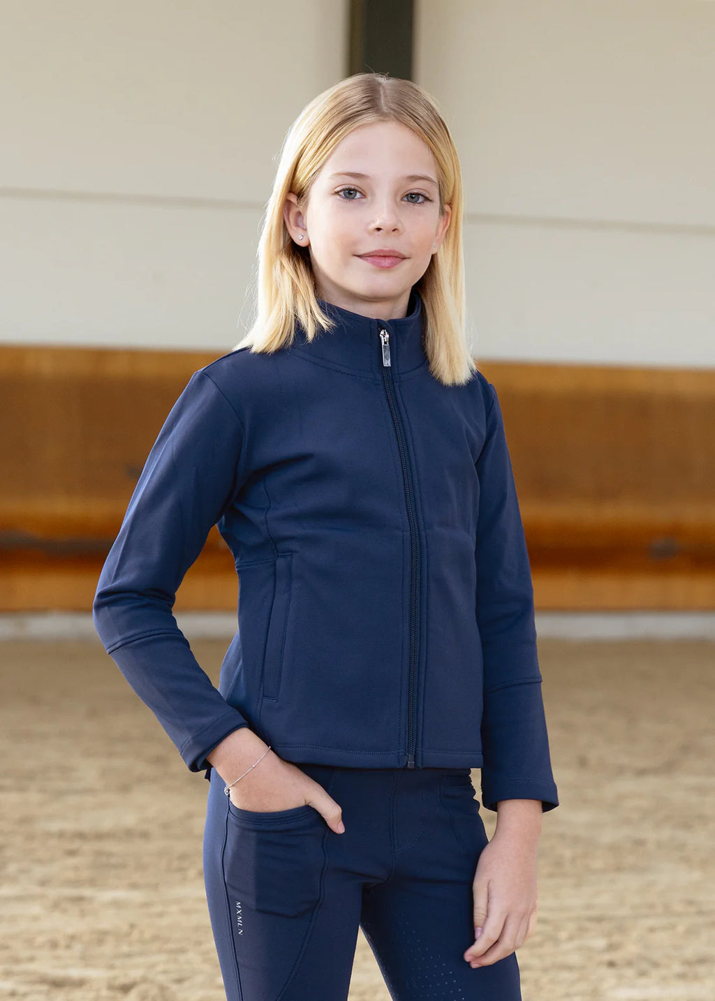 YR Fleeced Vera Jacket - Navy, 5XS (115-125cm) image