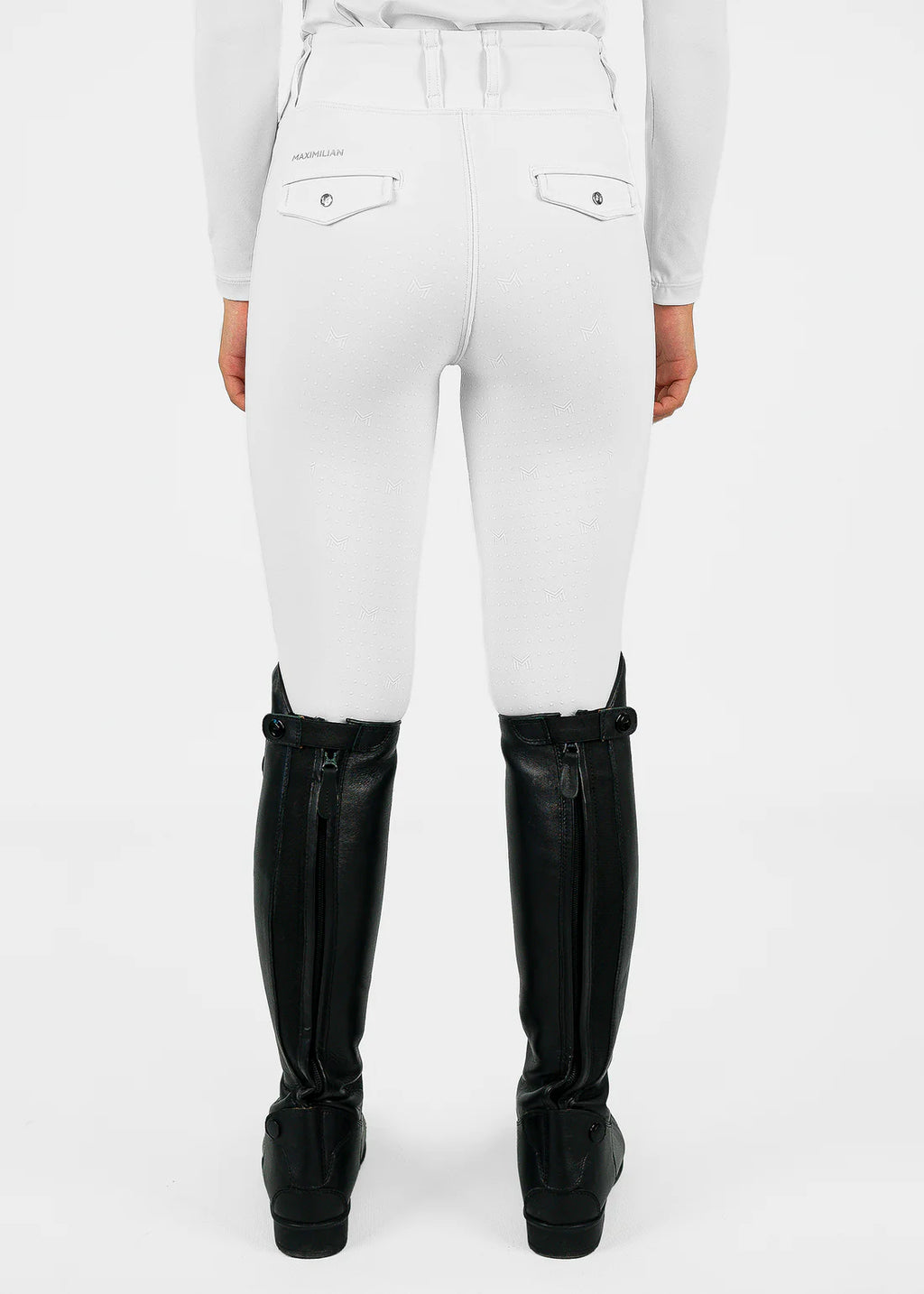 Maximilian YR Pro Riding Leggings (White) image 9