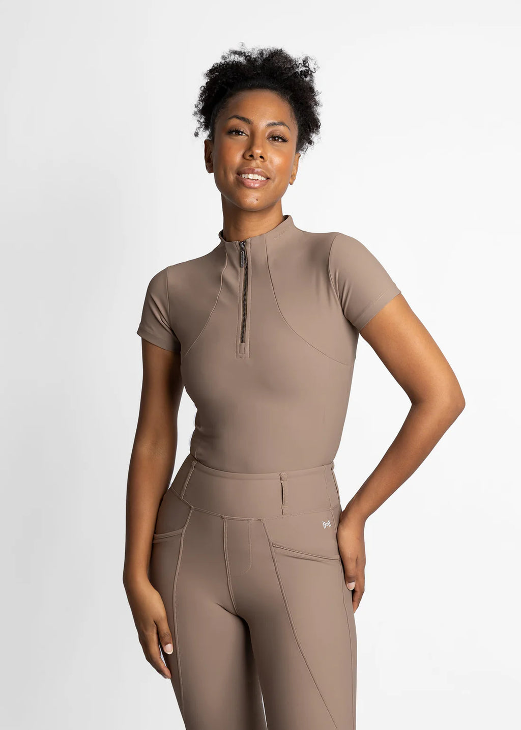 Maximilian Short Sleeve Base Layer - Nougat, XS image
