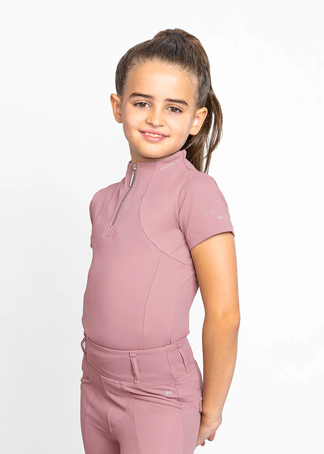 YR Short Sleeve Base Layer - Rose Taupe, 5XS (115-125cm) image