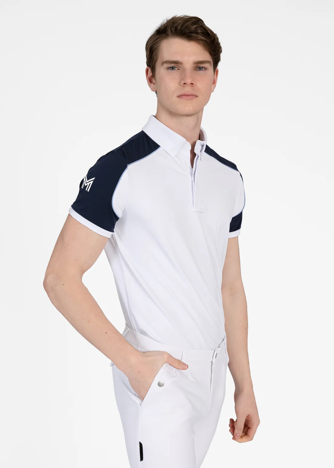 Pivot Competition Shirt (White/Navy) image 3