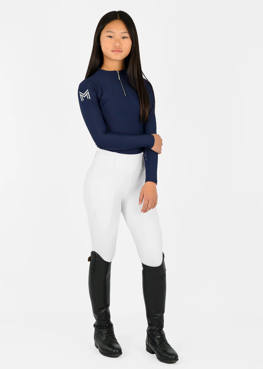 Maximilian YR Pro Riding Leggings (White) image 3