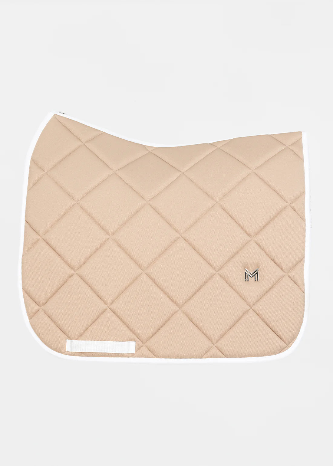 Dressage Crew Saddle Pad - Beige/White, Full image