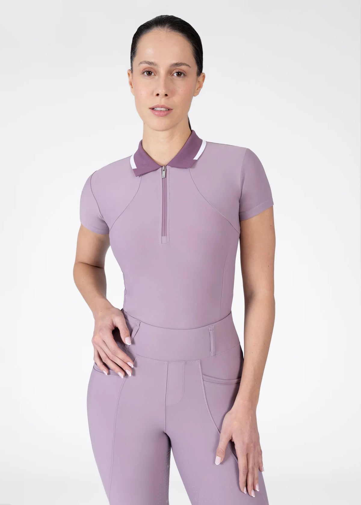 Maximilian Concept Polo Shirt Short Sleeve - Orchid, XS image