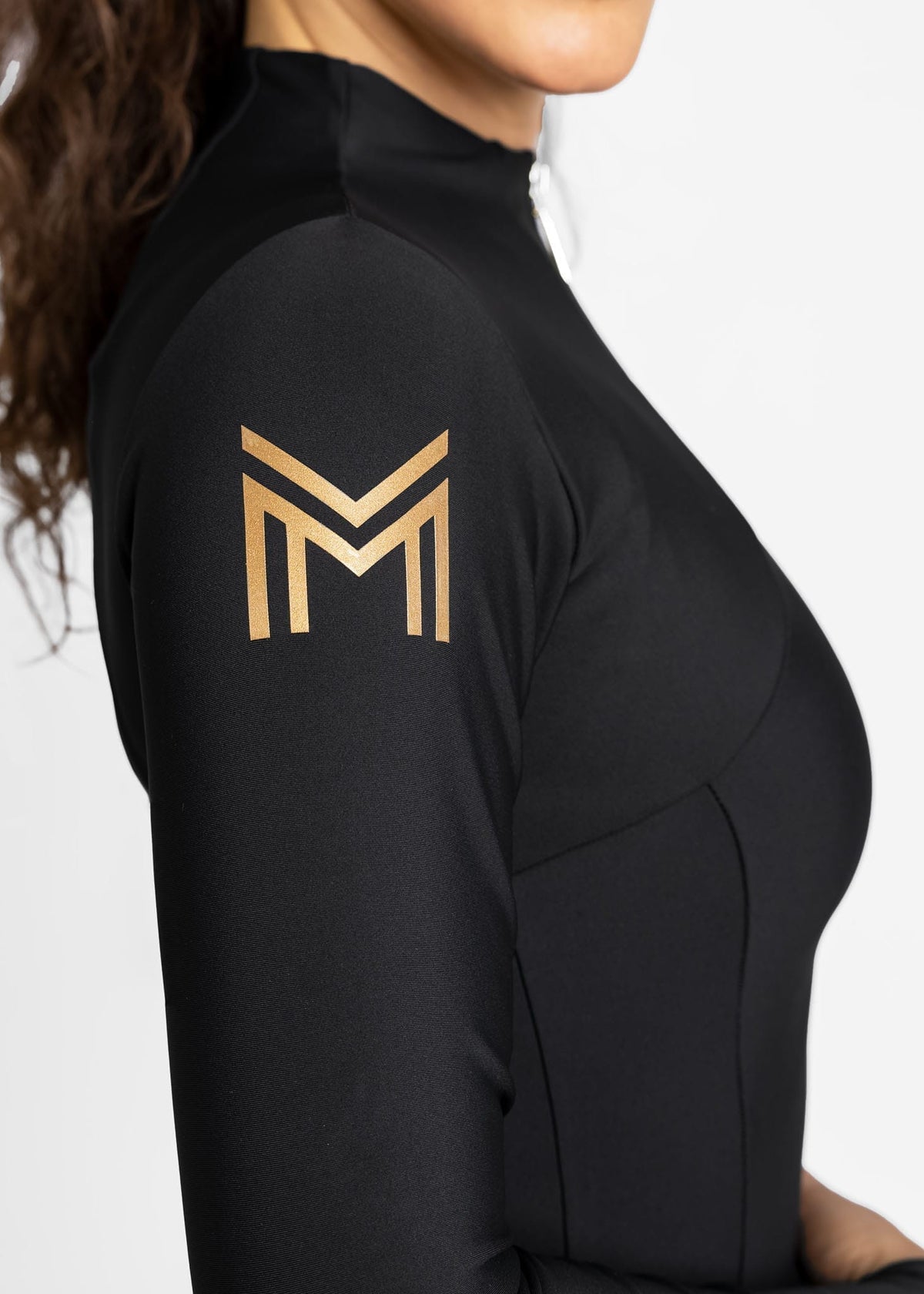 Maximilian Long Sleeve Base Layer - Black/Gold, S image