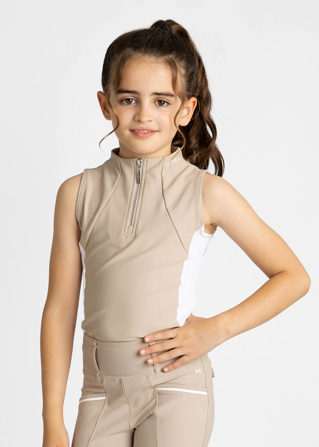 Maximilian YR Sleeveless Base Layer - Beige, 4XS (125-135cm) image