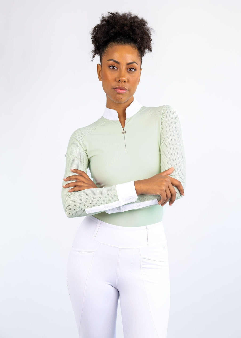 Maximilian Long Sleeve Air Show Shirt - Sage Green, L image